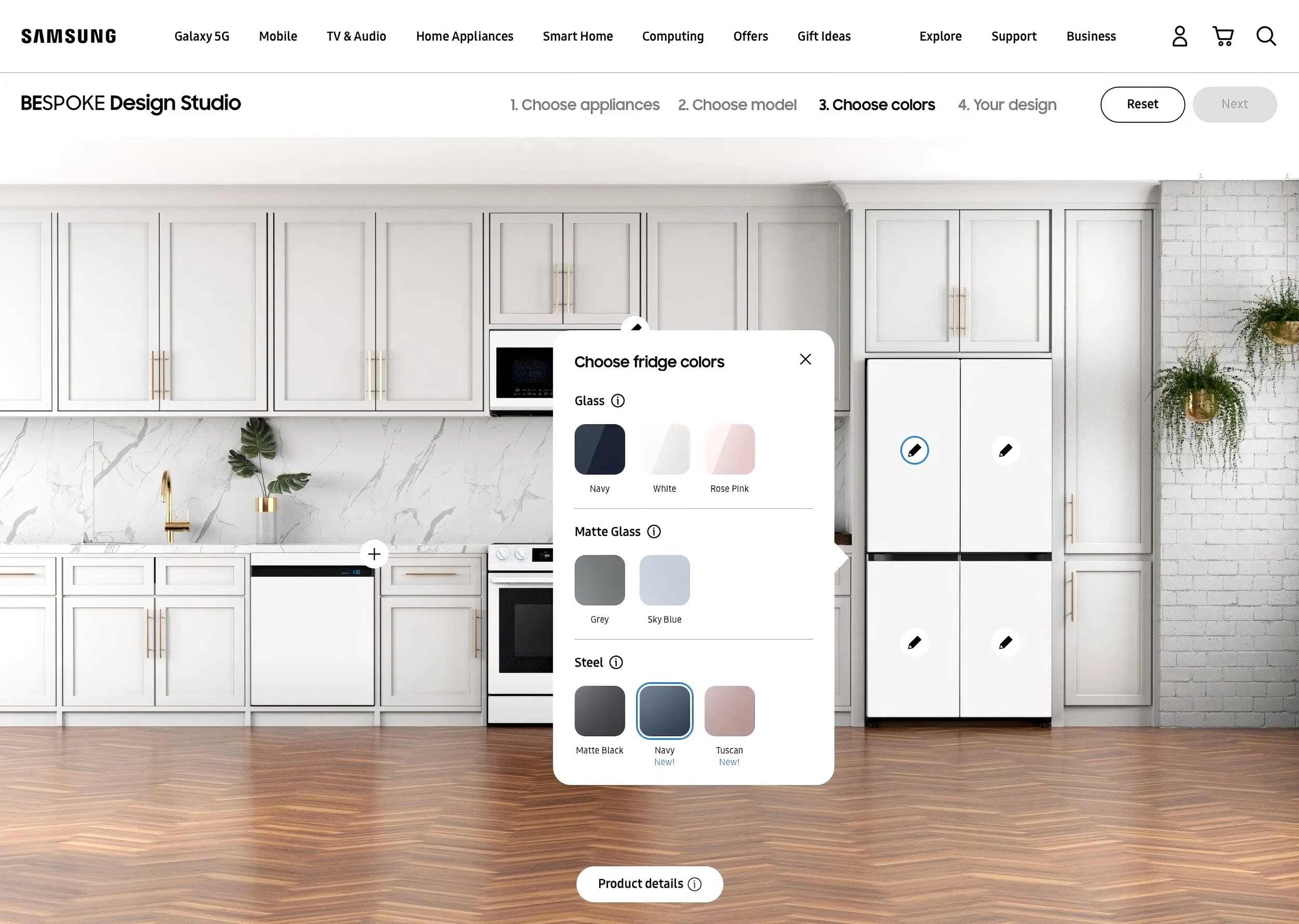 Kitchen configurator overview