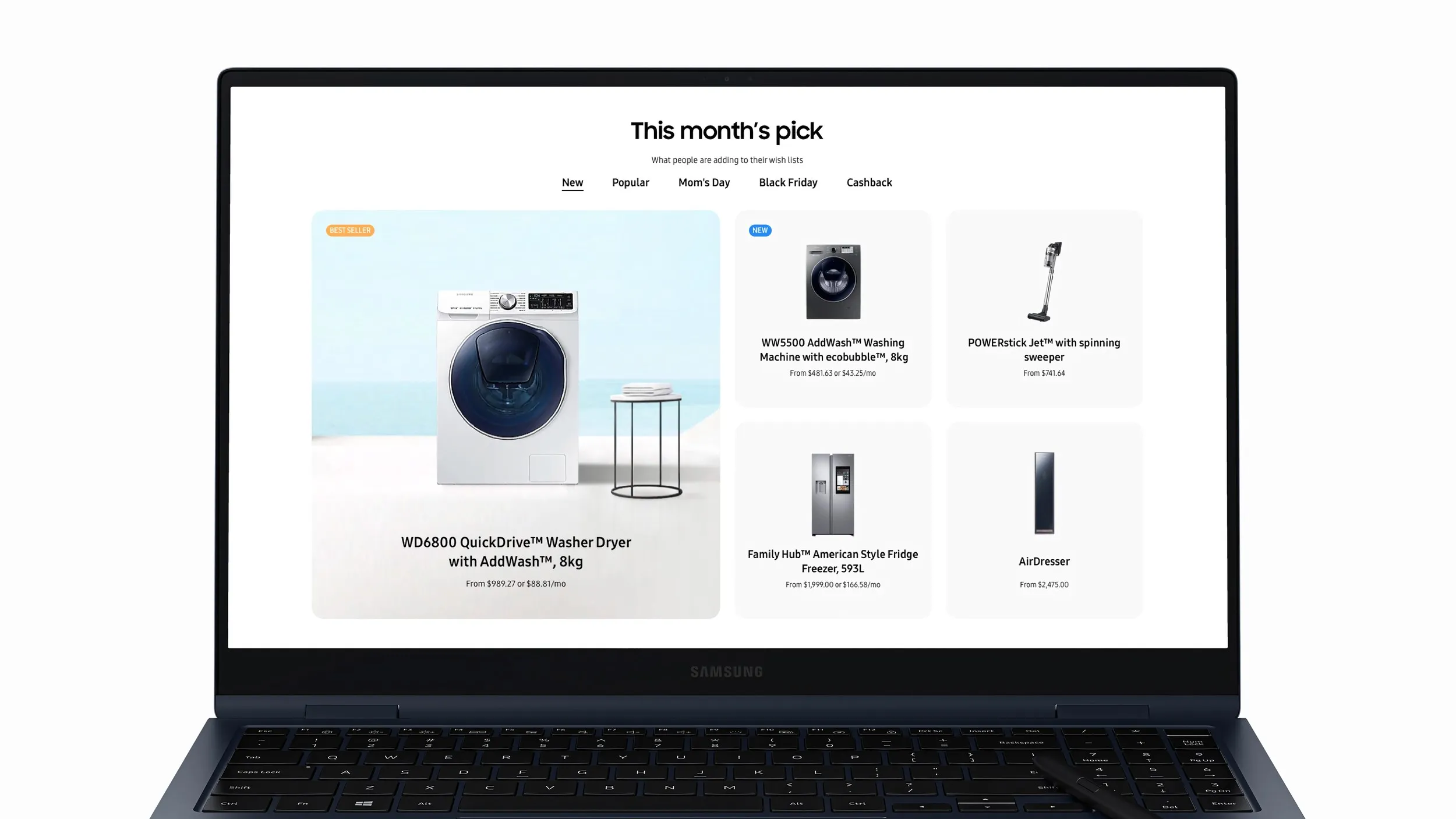 Product showcase