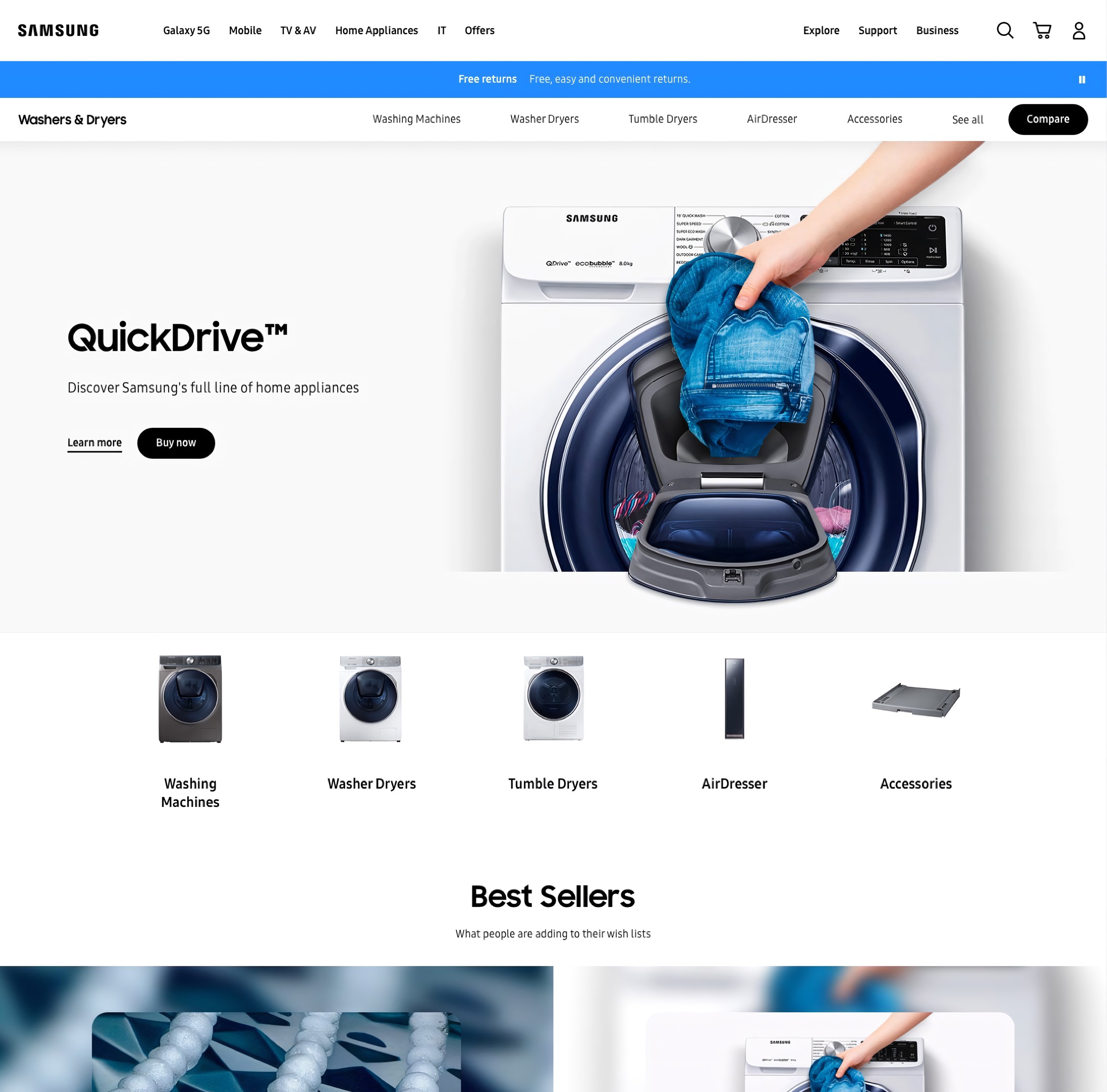 Product category page