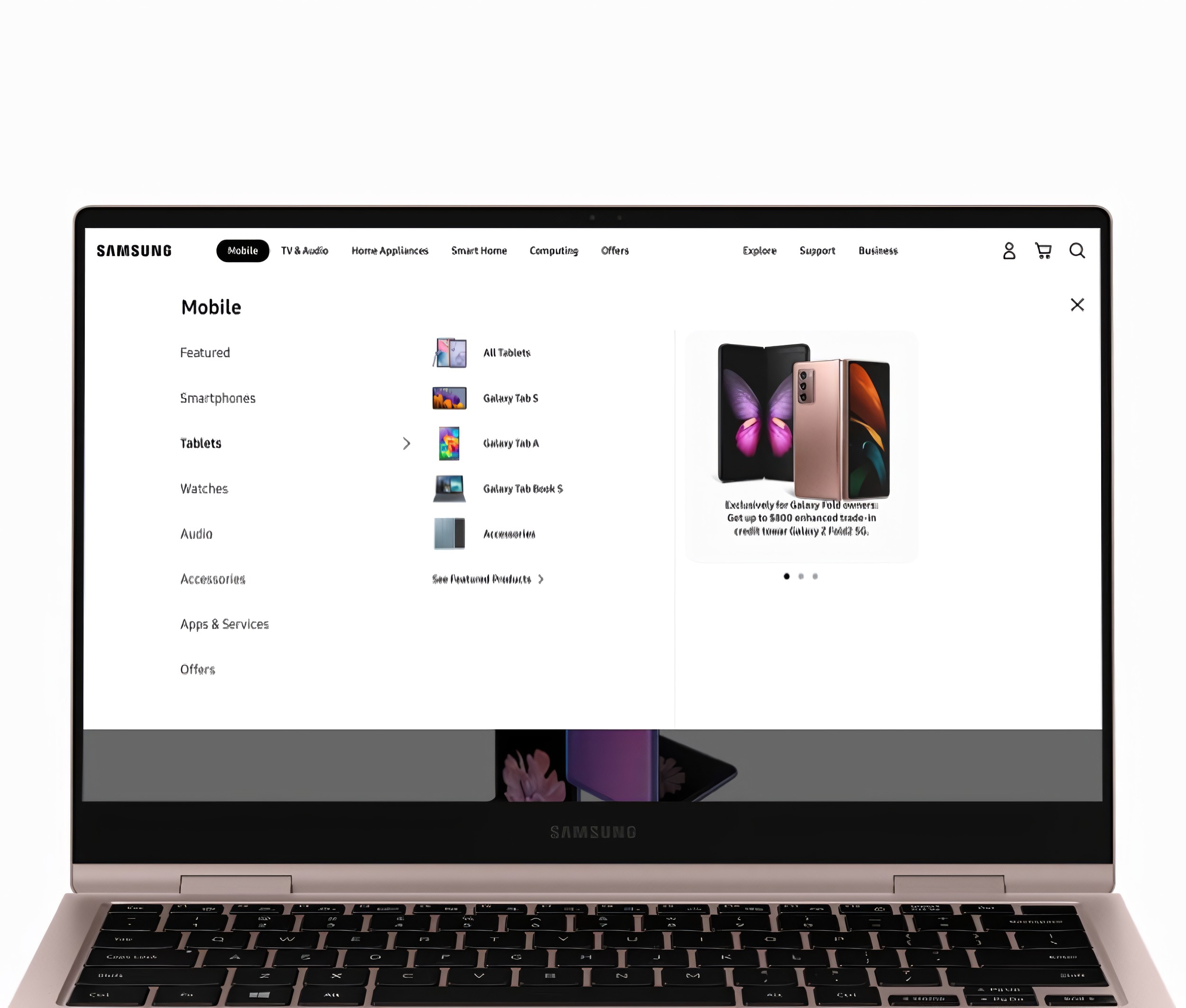 Global navigation full desktop
