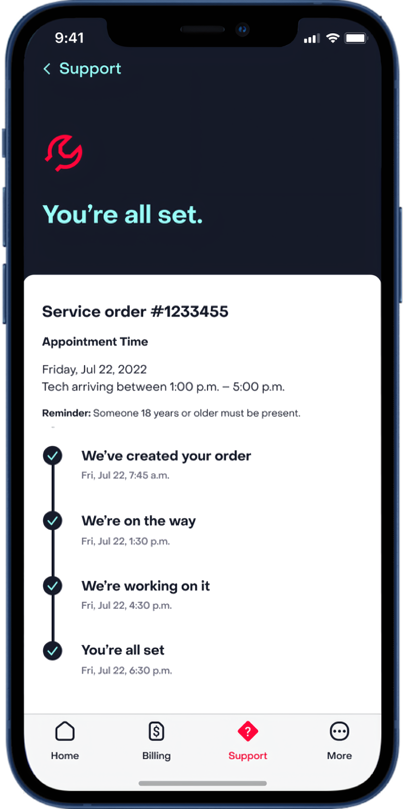 All set